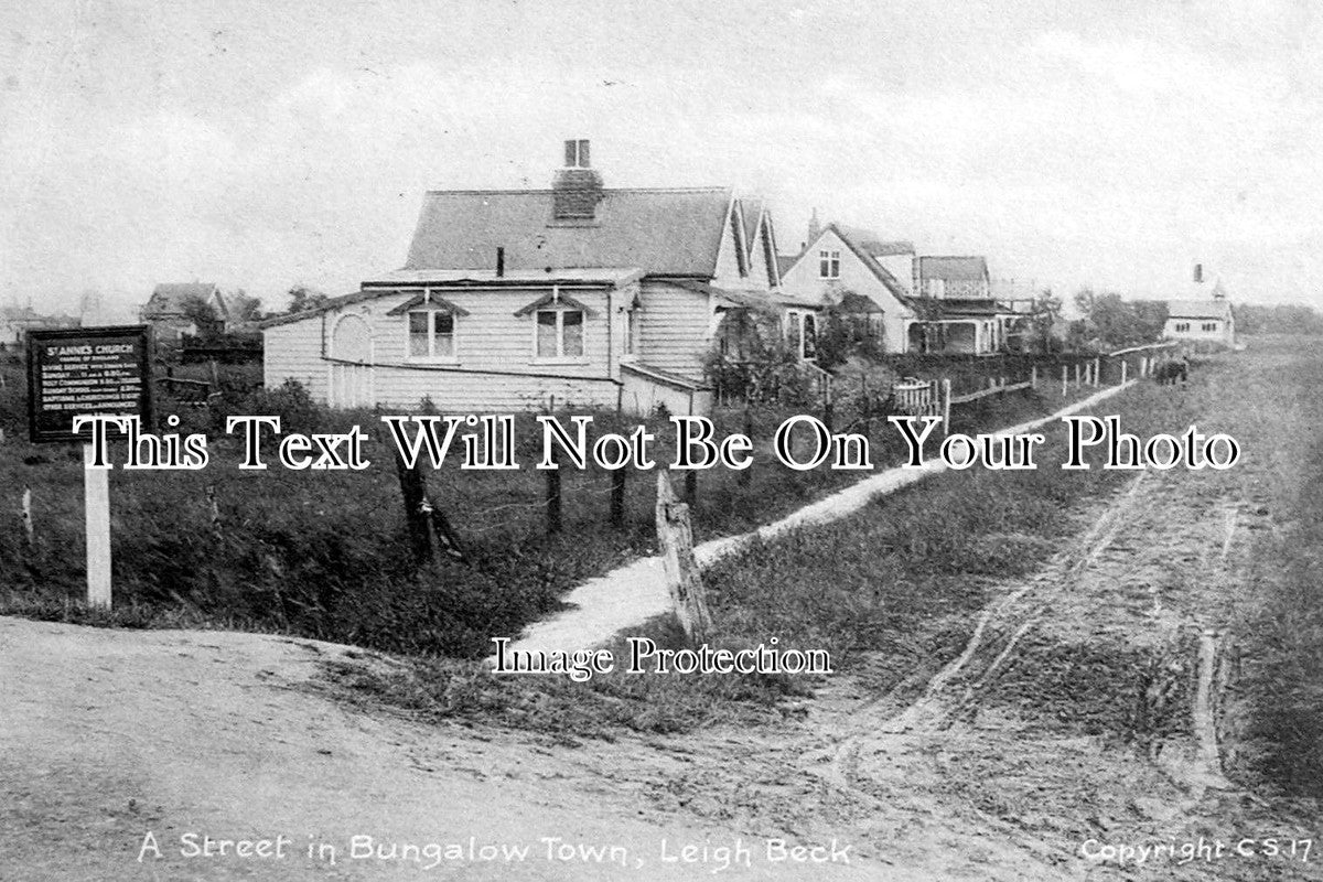 ES 1378 - Bungalow Town, Leigh Beck, Essex c1916