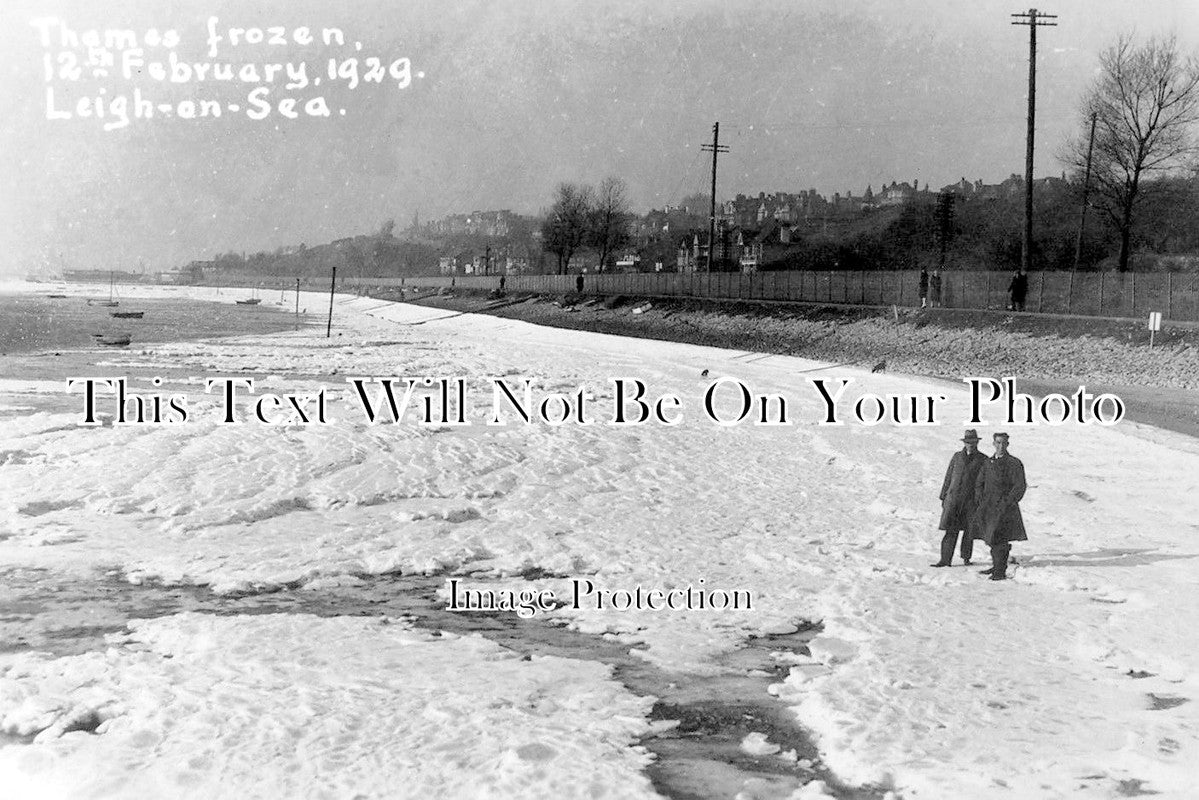 ES 1472 - The Frozen Thames, Leigh On Sea, Essex 1929