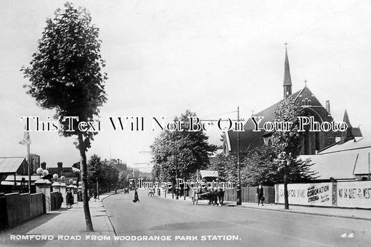 ES 1586 - Romford Road From Woodgrange Park Station, Essex c1936