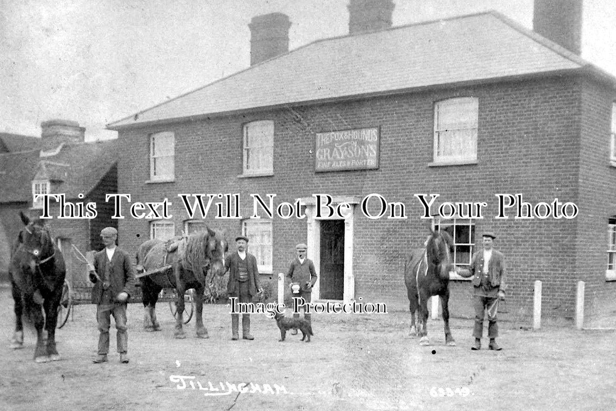 ES 1603 - The Fox & Hounds Pub, Tillingham, Essex c1911