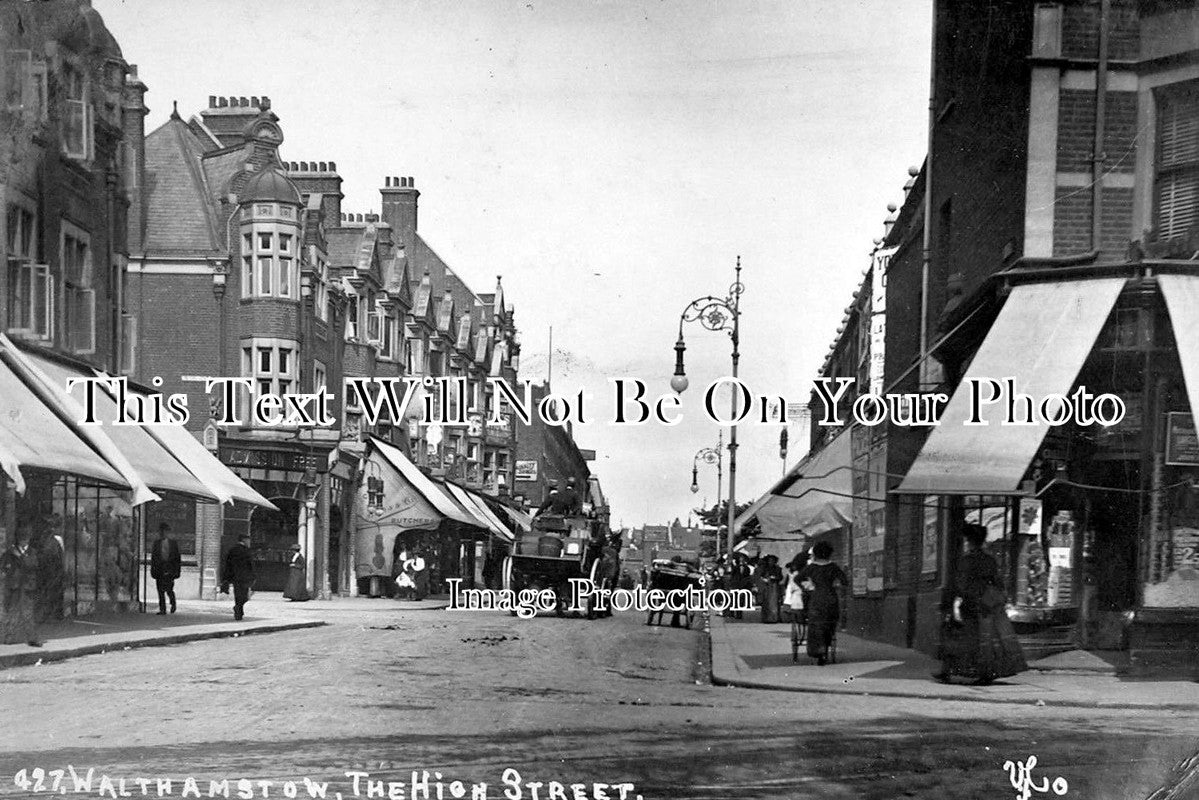 ES 1617 - The High Street, Walthamstow, Essex c1912