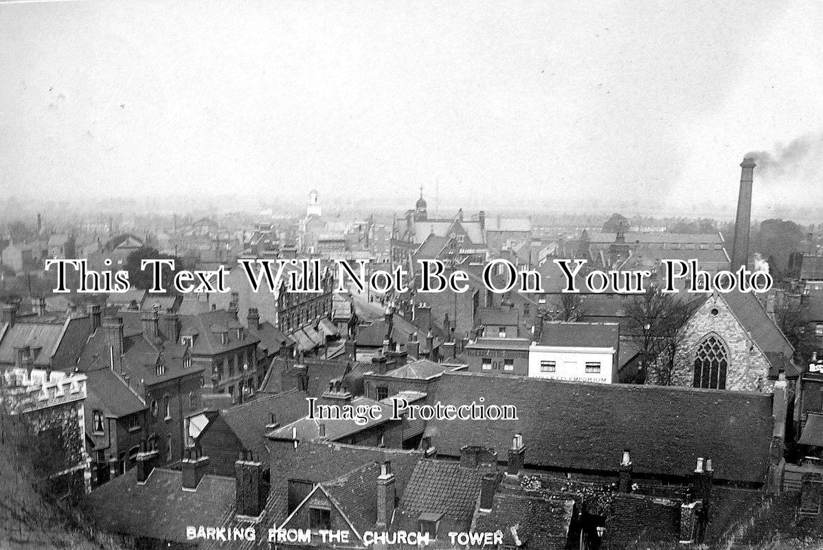 ES 1637 - From The Church Tower, Barking, Essex c1911