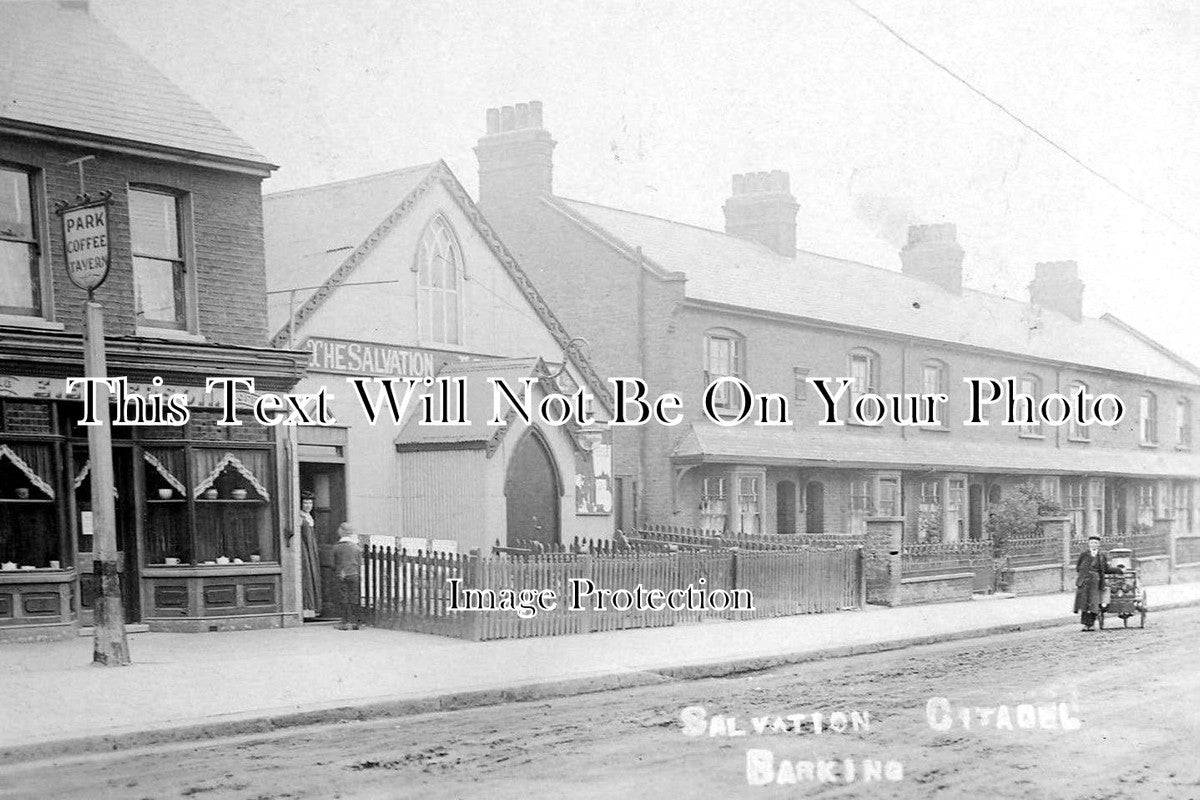 ES 1639 - Park Coffee Tavern & Salvation Army Citadel, Barking, Essex c1907