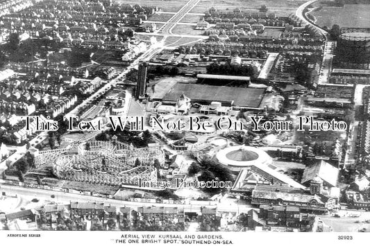 ES 1768 - Aerial View Of Kursaal & Gardens, Southend On Sea, Essex