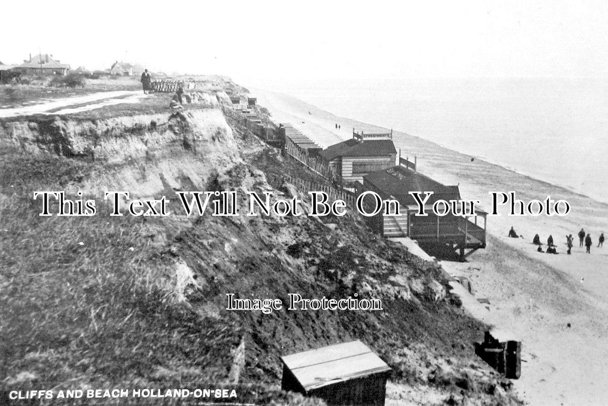 ES 1772 - Cliffs & Beach, Holland On Sea, Essex