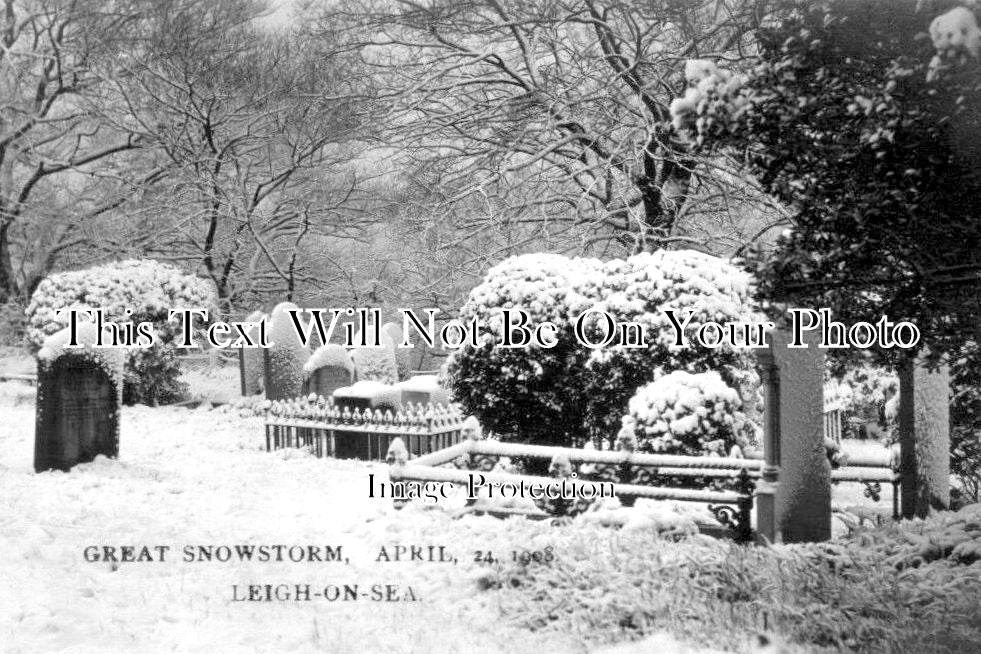 ES 1774 - Great Snowstorm, Leigh On Sea, Essex c1908