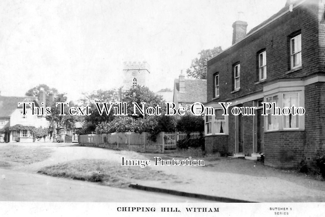 ES 1808 - CHIPPING HILL WITHAM. POSTALLY USED 1924