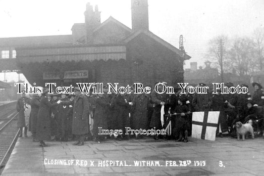 ES 1858 - Closing Of Red Cross Hospital, Witham, Essex 1919