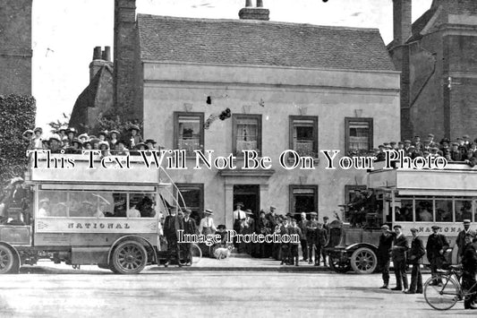 ES 1880 - Witham With Two National Motor Buses, Essex