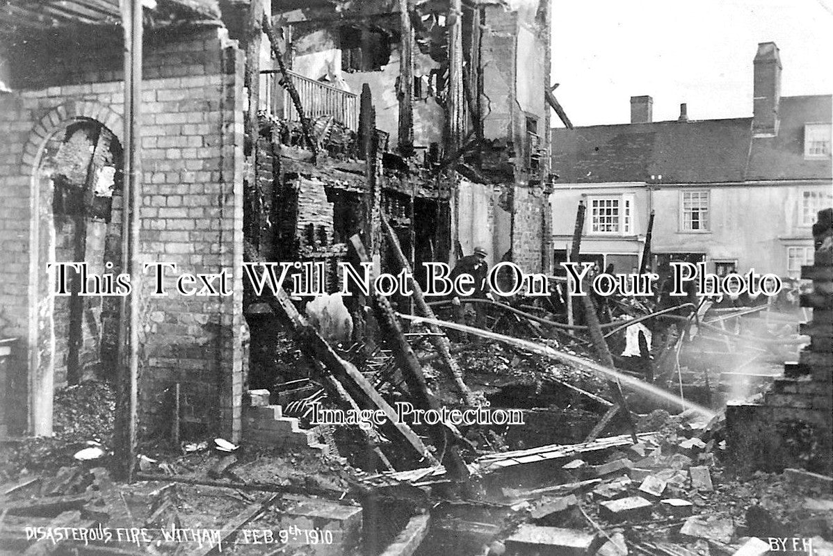 ES 1966 - Disastrous Fire At Witham, Essex 1910