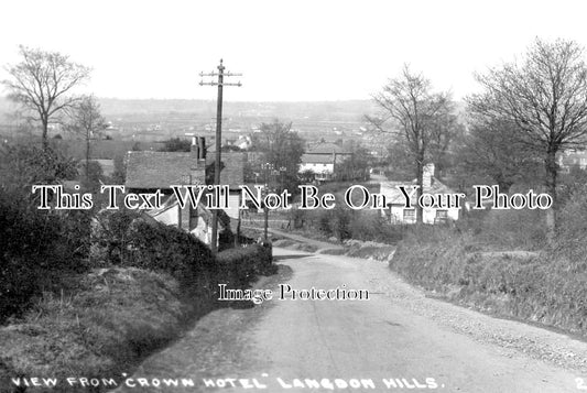 ES 2105 - View From Crown Hotel, Langdon Hills, Essex c1921