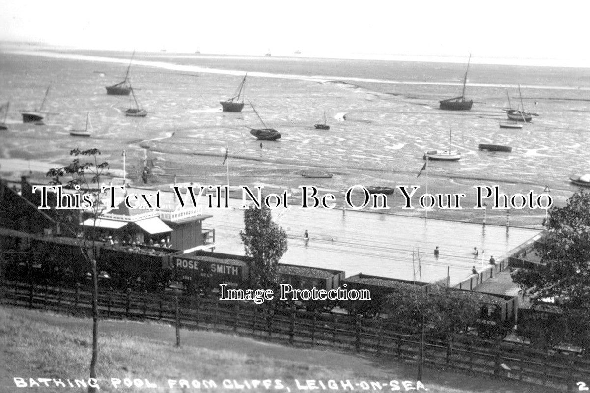 ES 2109 - Bathing Pool From Cliffs, Leigh On Sea, Essex