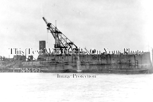 ES 2120 - HMS Thunderer Off Dagenham, Essex c1911