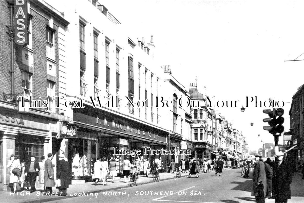 ES 2236 - High Street Looking North, Southend On Sea, Essex