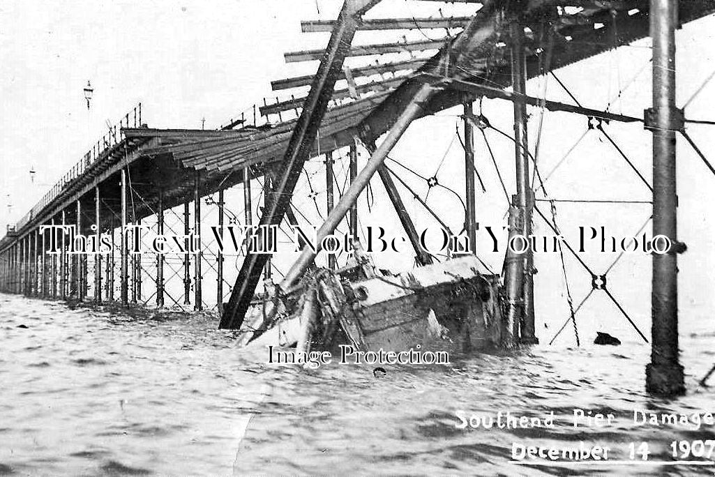 ES 2307 - Southend Pier Damage Wreck, Essex 1907