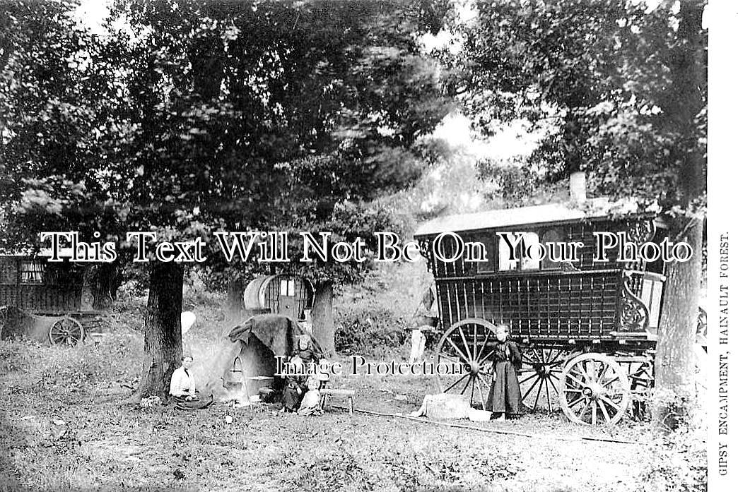 ES 2362 - Gipsy Encampment, Hainhault Forest, Essex