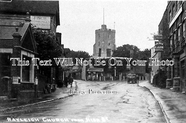 ES 239 - Rayleigh Church From High Street, Essex