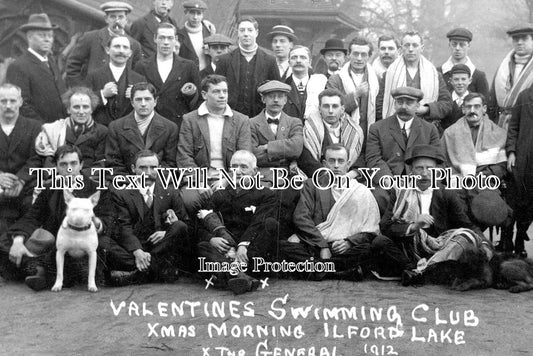 ES 2459 - Valentines Swimming Club, Ilford Lake, Essex c1912