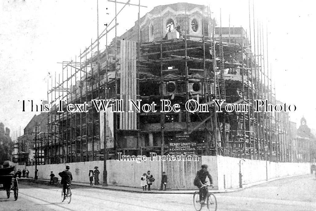 ES 2495 - Construction Of New Theatre, Forest Gate, Essex c1910