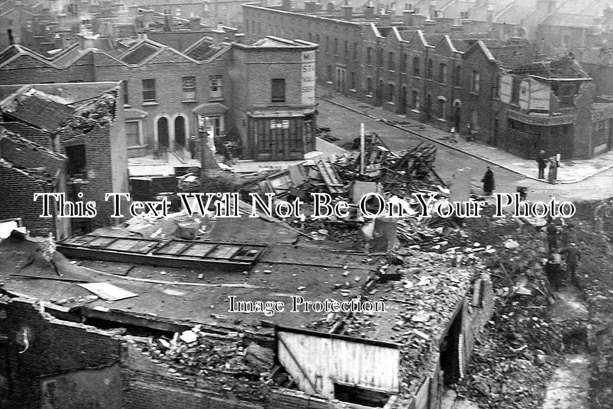 ES 2508 - Bomb Damage, Edwin Street, Canning Town, Essex