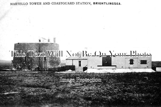 ES 2517 - The Martello Tower & Coastguard Station, Brightlingsea, Essex c1905