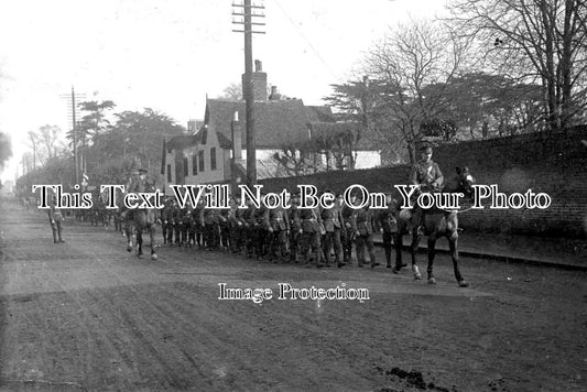 ES 2651 - Military Soldiers Marching In Witham, Essex