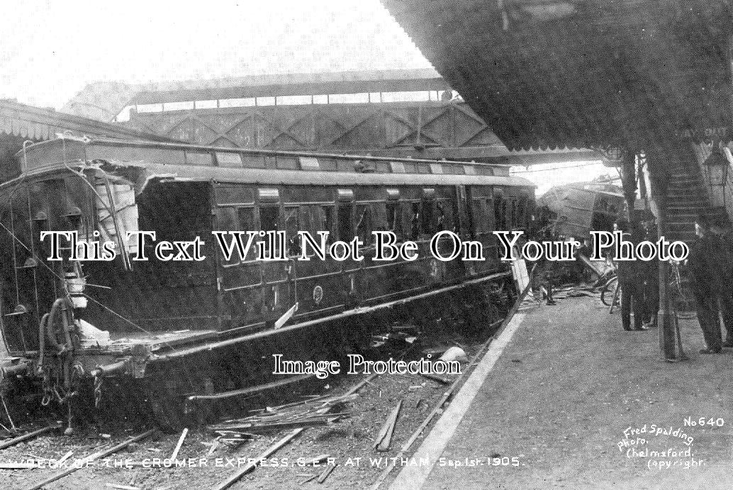 ES 2656 - Wreck Of Cromer Express At Witham, GER, Essex 1905