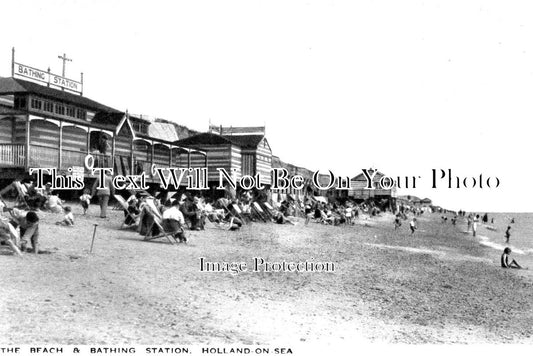 ES 2715 - The Beach & Bathing Station, Holland On Sea, Essex