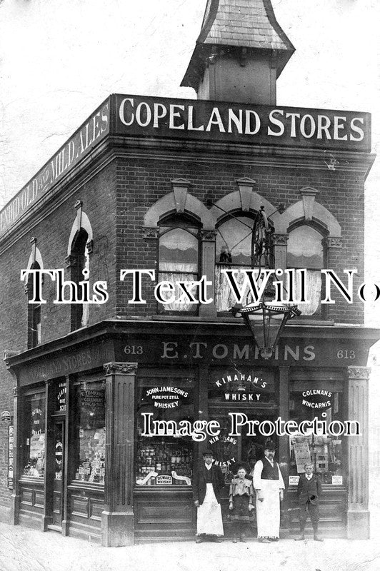 ES 2752 - Copeland Stores Shop Front, Leyton, Essex c1909