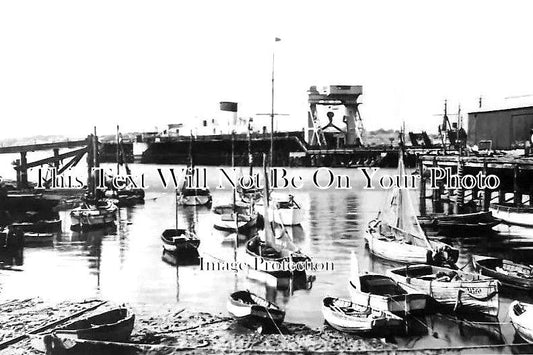 ES 2799 - View Of Train Ferry Pier, Harwich, Essex