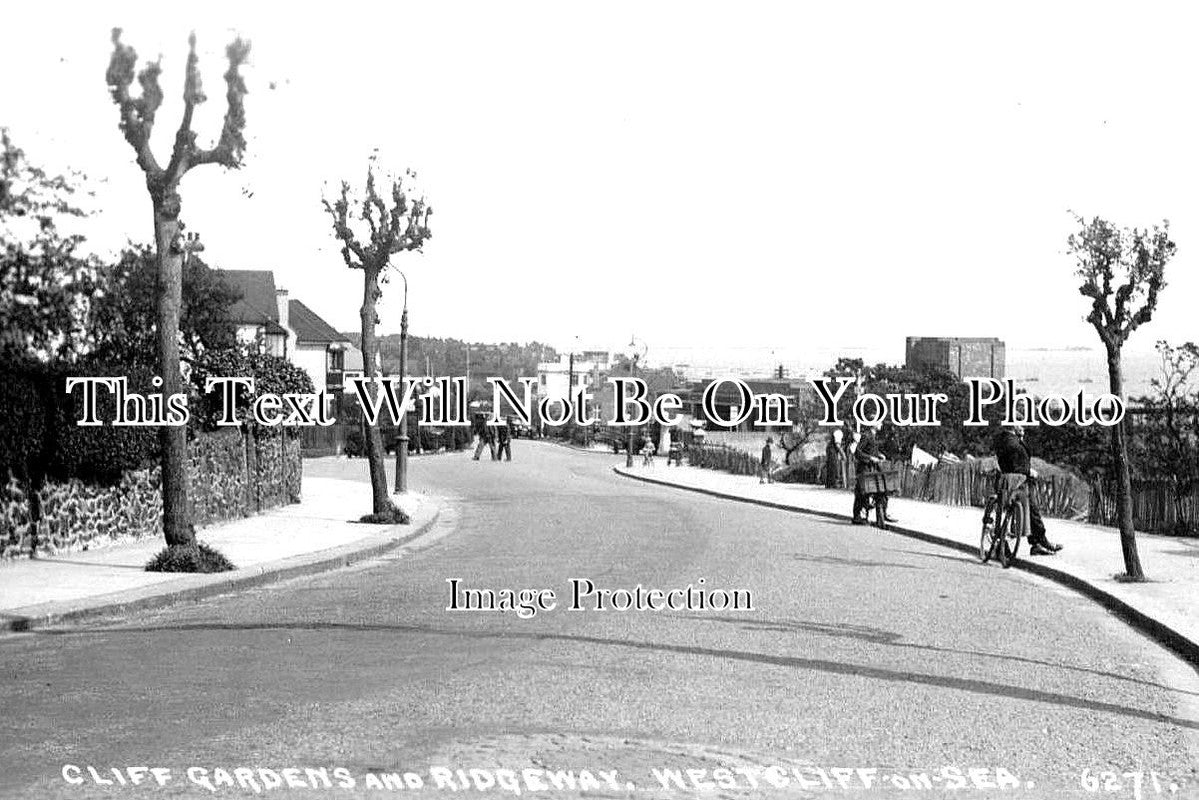 ES 2820 - Cliff Gardens & Ridgeway, Westcliff On Sea, Essex