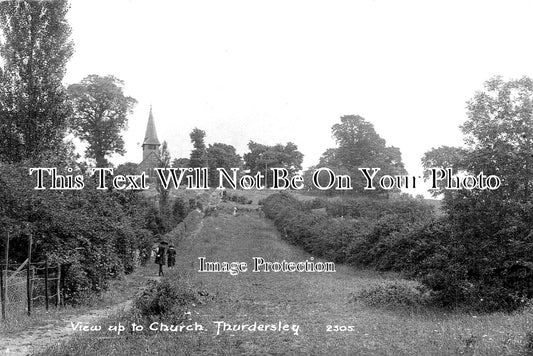 ES 3026 - View Up To Church, Thundersley, Essex