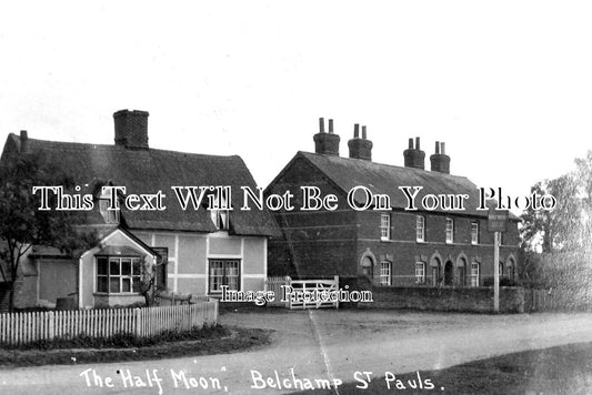 ES 3107 - The Half Moon, Belchamp St Pauls, Essex c1922