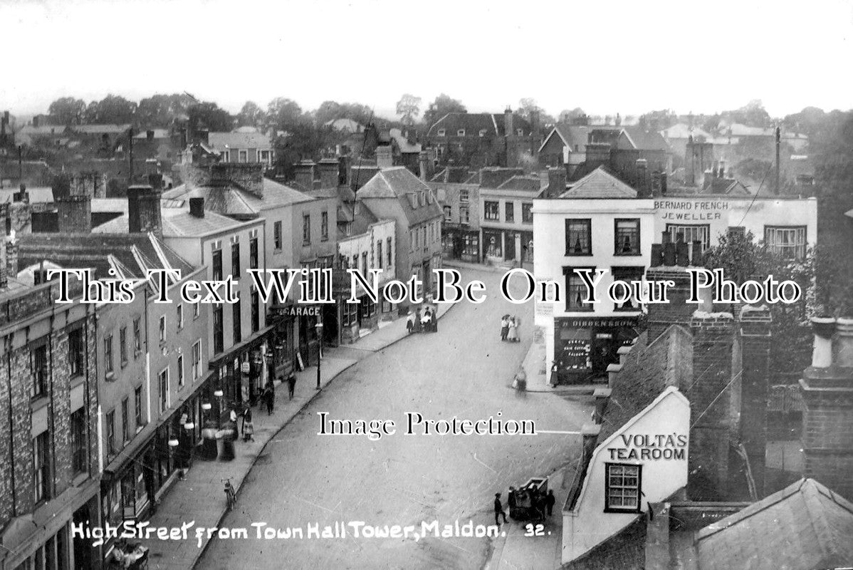 ES 3136 - High Street From The Town Hall, Tower Maldon, Essex