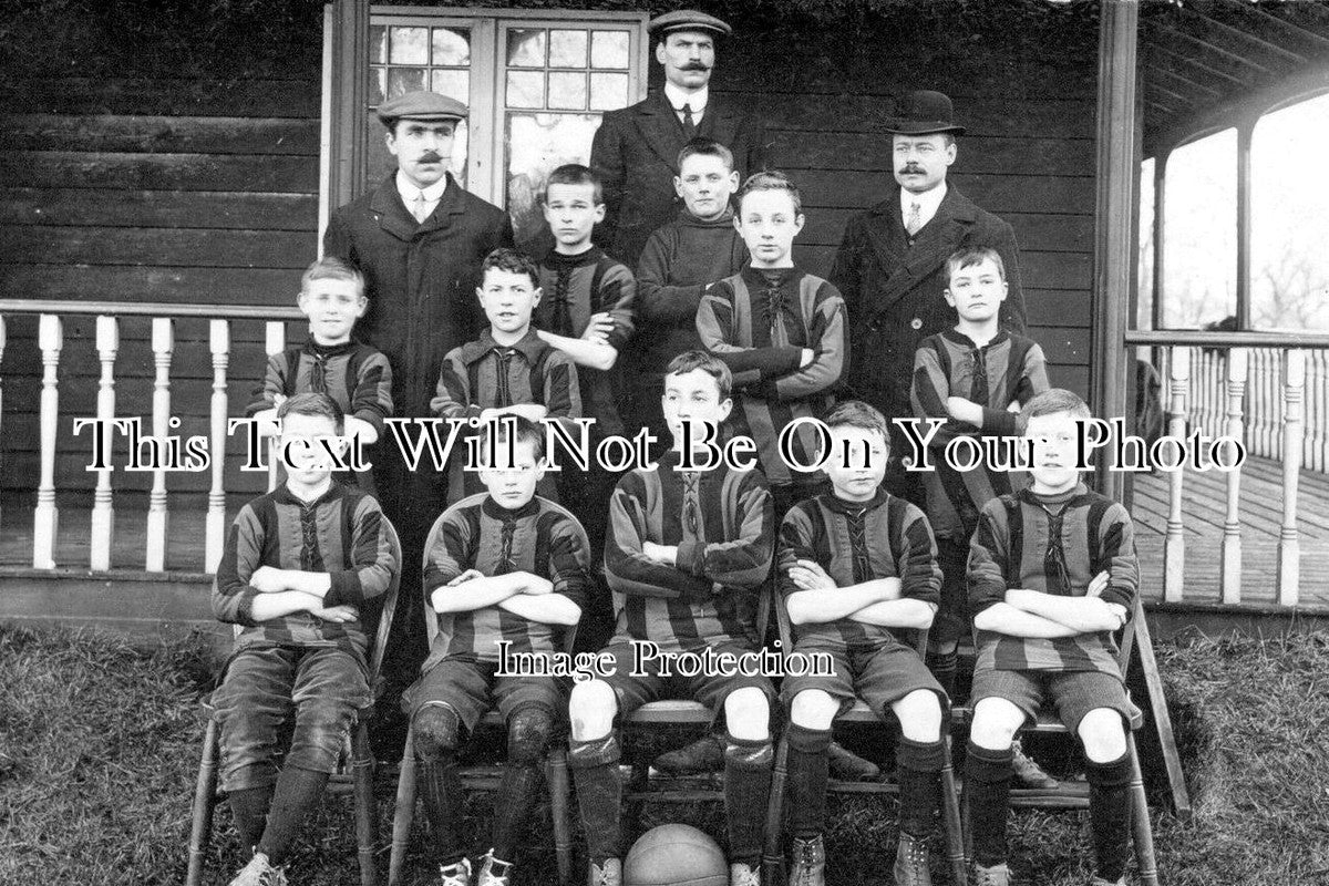 ES 3143 - Shoeburyness Garrison Football School Team, Essex c1912