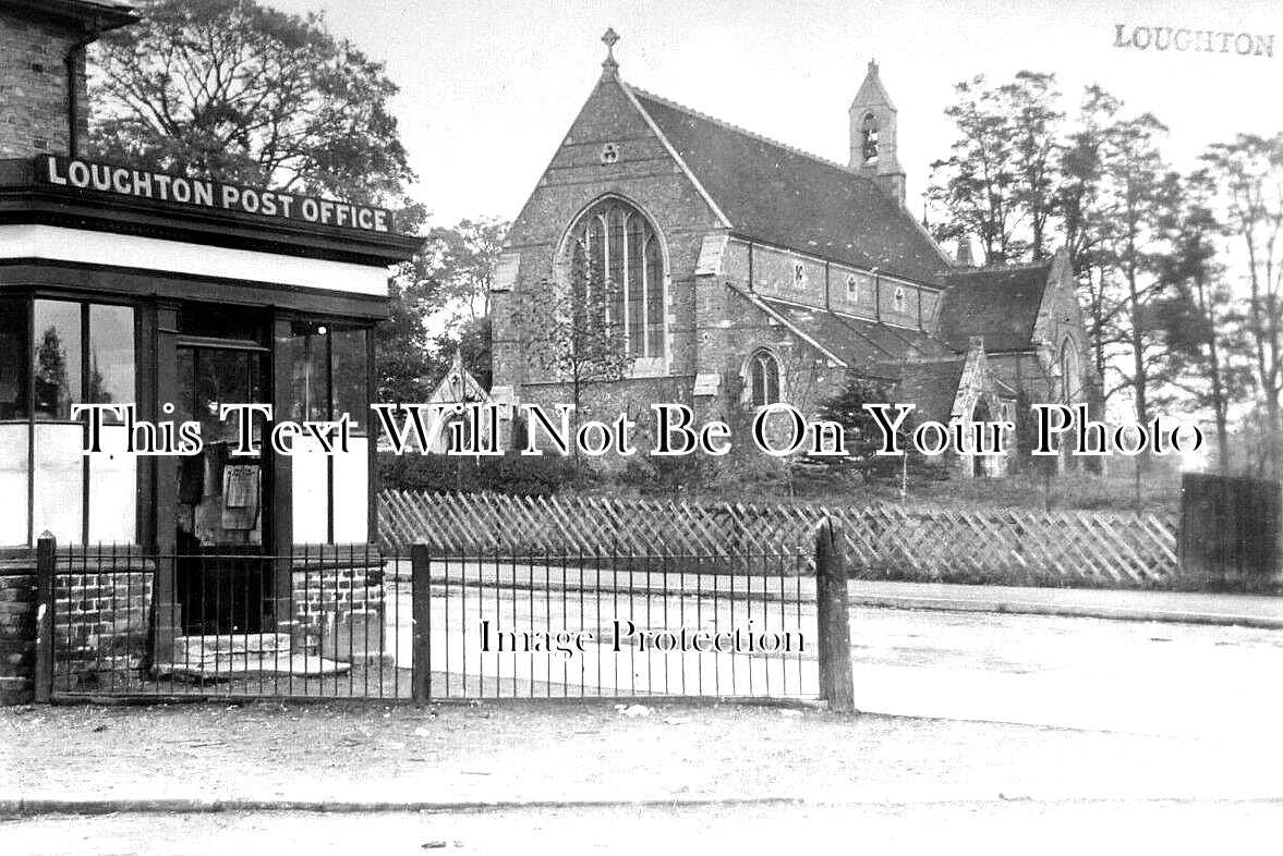 ES 3203 - Post Office & St Marys Church, Loughton, Essex