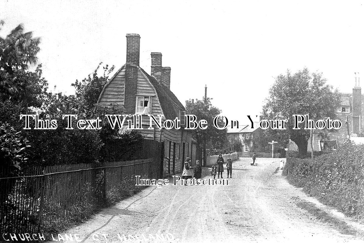 ES 3361 - Church Lane, Great Holland, Essex c1915