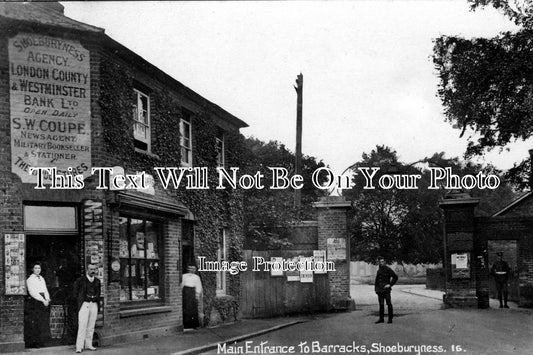 ES 366 - Entrance To Barracks, Shoeburyness, Essex c1916