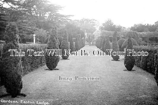 ES 3706 - Gardens, Easton Lodge, Great Dunmow, Essex c1910