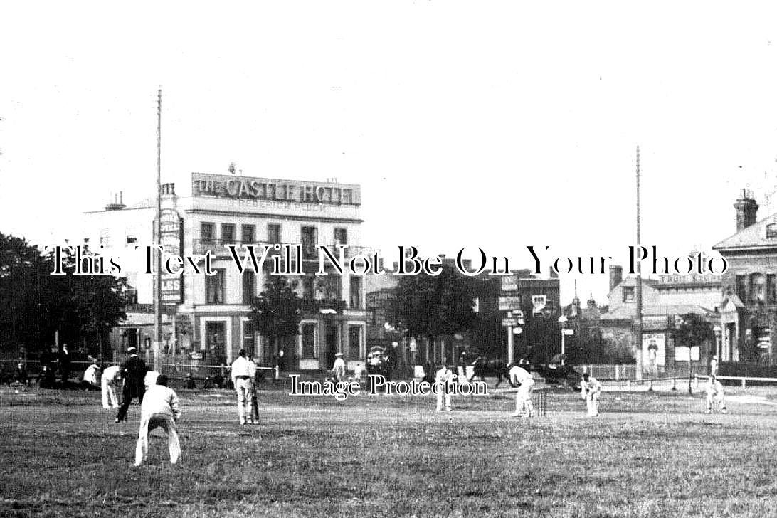 ES 3885 - Cricket Match, The Castle Hotel, Woodford Green, Essex c1906