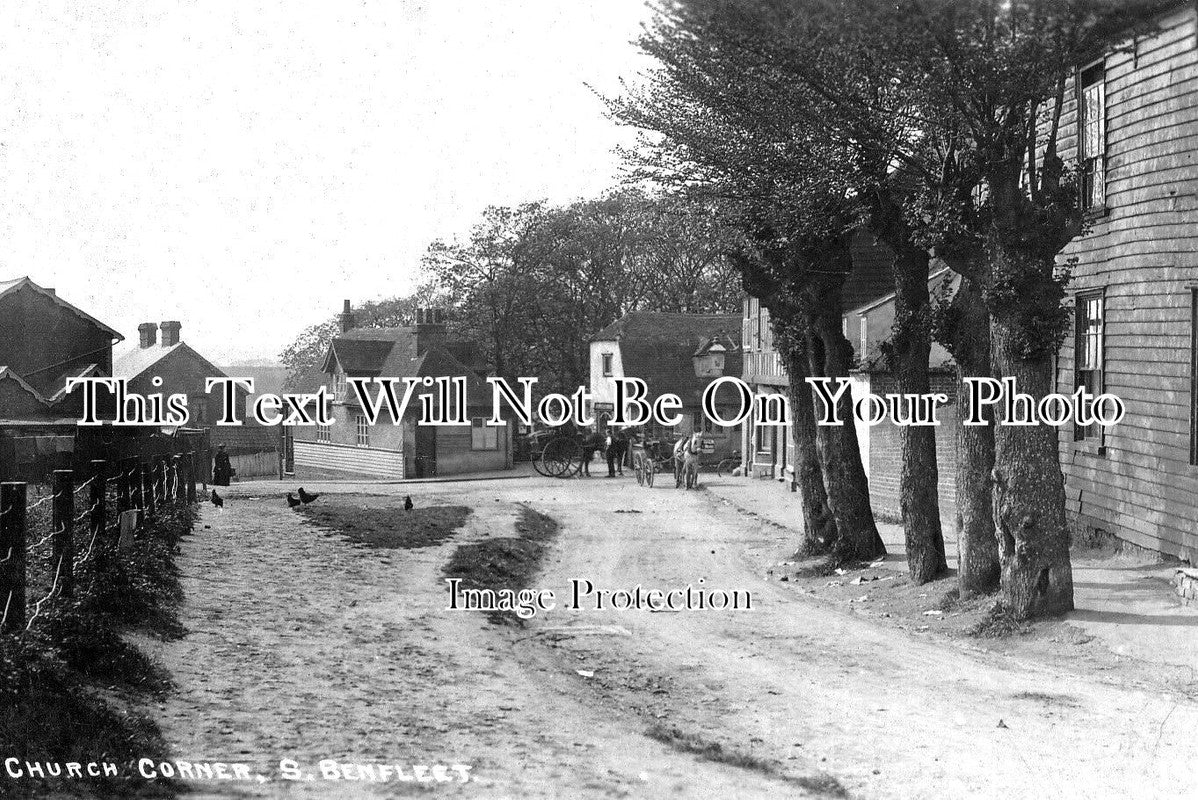 ES 3901 - Church Corner, South Benfleet, Essex c1916
