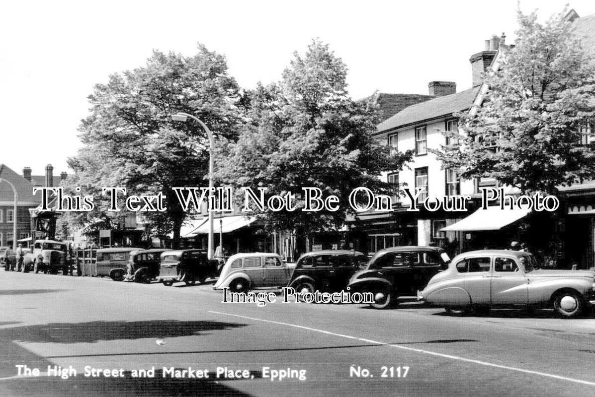 ES 3935 - The High Street & Market Place, Epping, Essex