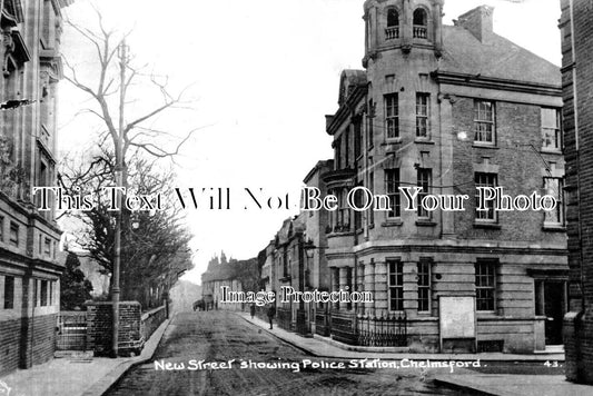 ES 3949 - New Street & Police Station, Chelmsford, Essex
