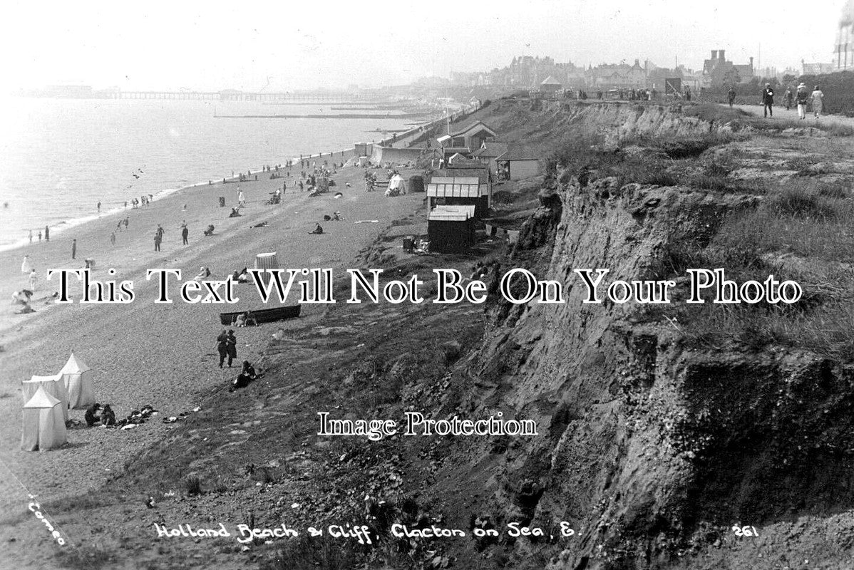 ES 3971 - Holland Beach & Cliff, Clacton On Sea, Essex