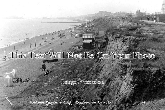 ES 3971 - Holland Beach & Cliff, Clacton On Sea, Essex