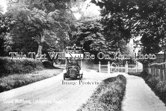 ES 3989 - Entrance To Park, Great Waltham, Essex c1907