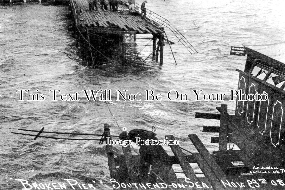 ES 4151 - Broken Pier, Southend On Sea, Essex 1908