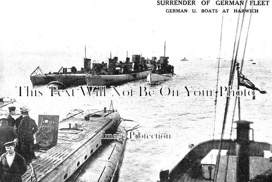 ES 4212 - Surrender Of German Fleet, U Boats, Harwich, Essex