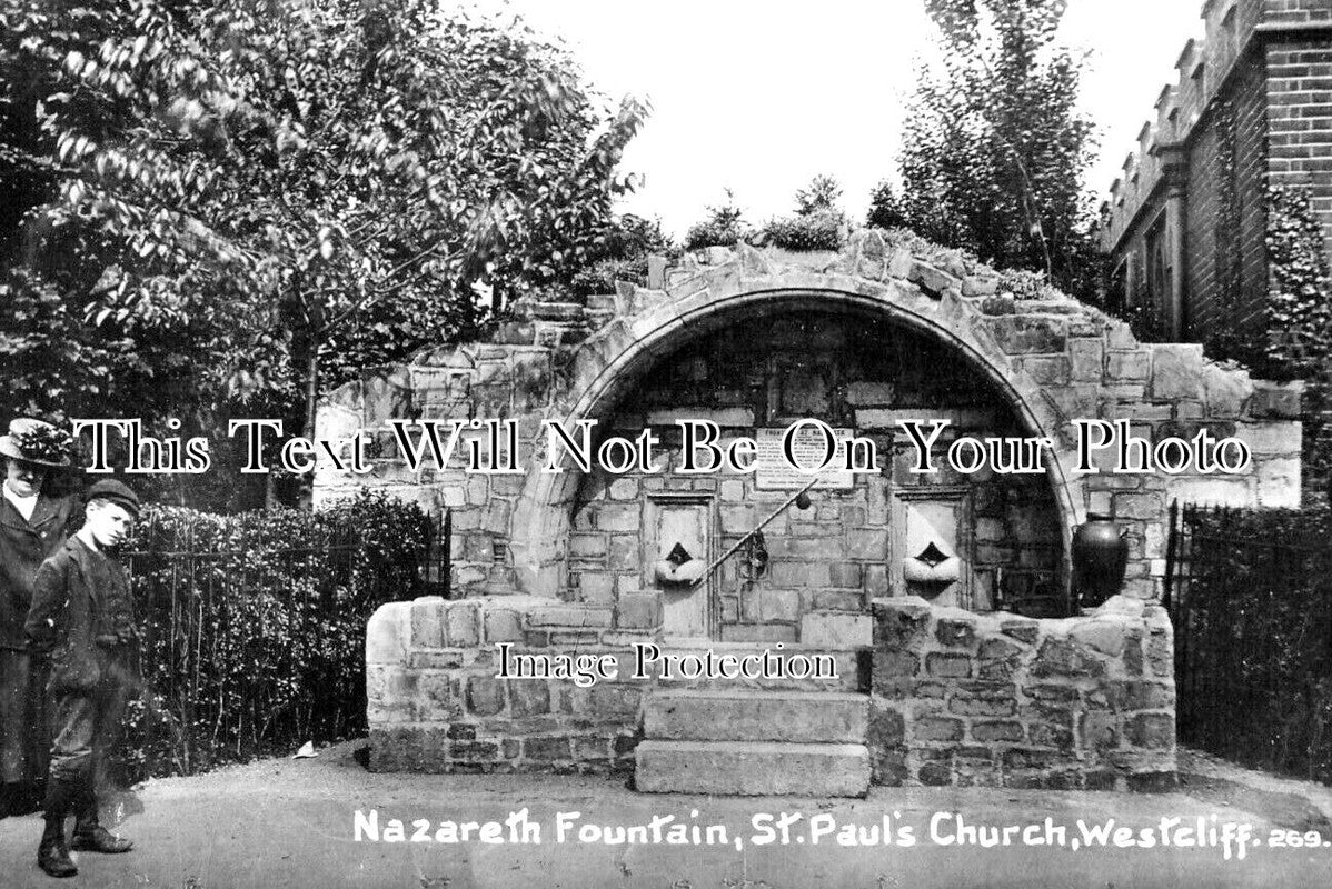 ES 4431 - Nazareth Fountain, St Pauls Church, Westcliff, Essex c1913