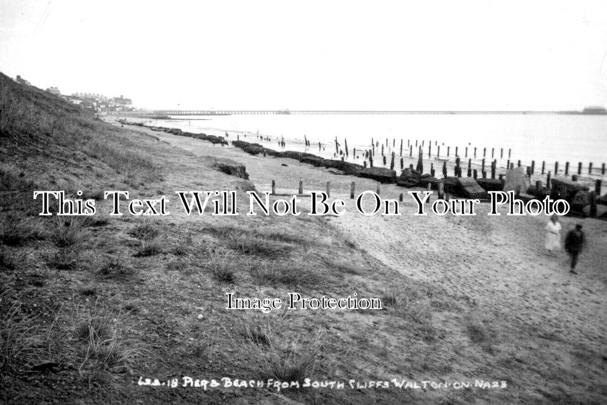 ES 4471 - Pier & Beach, South Cliffs, Walton On The Naze, Essex